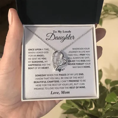 Daughter Gift From Mom Forever Love Necklace
