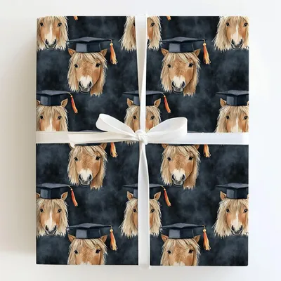 Shetland Graduate - Gift Wrap for Christmas, Holidays Wrapping Paper, Christmas Wrapping Paper