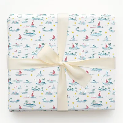 Sail Away with Me - Gift Wrap for Christmas, Holidays Wrapping Paper, Christmas Wrapping Paper