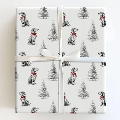 Dashing in Red - Gift Wrap for Christmas, Holidays Wrapping Paper, Christmas Wrapping Paper