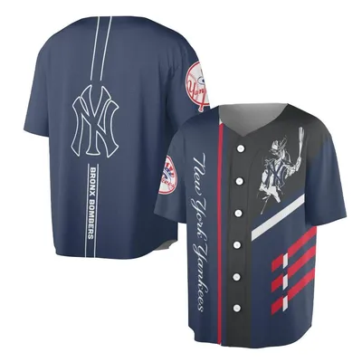 New York Yankees Baseball Jersey, Bronx Bombers Baseball Jersey, Navy Blue Mlb Fan Top, Classic Sports Fashion