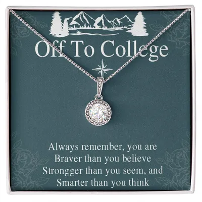 Graduation Gift Necklace For Girls, Graduate Gift, Jewelry, College, High School, Elementary School, Senior Graduation, Love Knot Necklace, Mom And Dad, Graduation Necklace, Senior 2022, Class Of 2022 Gift, College Graduation Gift For Daughter