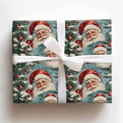Nicholas the Merry - Gift Wrap for Christmas, Holidays Wrapping Paper, Christmas Wrapping Paper