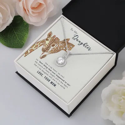 To My Daughter Necklace, Daughter Necklace From Mom, Sentimental Gift Mother to Daughter, Stronger Than You Think Necklace - Gift for Daughter From Mom, Daughter's Birthday, Daughter's Graduation, Daughter Jewelry