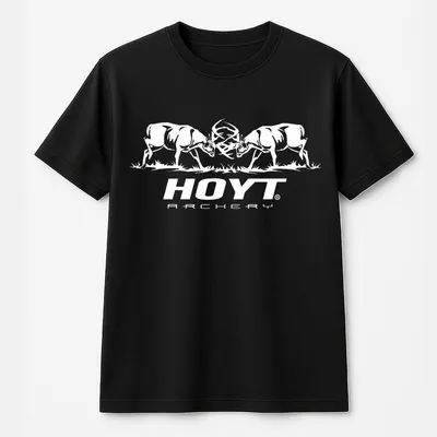 Unisex Hoyt Archery T-Shirt, Bowhunting Deer Graphic, Archery Lover T-Shirt, Outdoor Hunter Streetwear