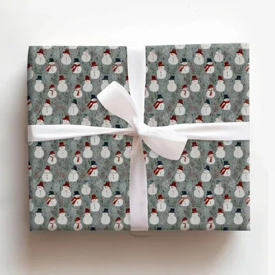 Frosted Companions - Gift Wrap for Christmas, Holidays Wrapping Paper, Christmas Wrapping Paper