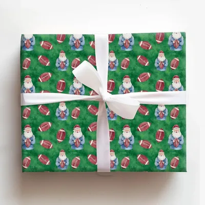 Touchdown Nights - Gift Wrap for Christmas, Holidays Wrapping Paper, Christmas Wrapping Paper