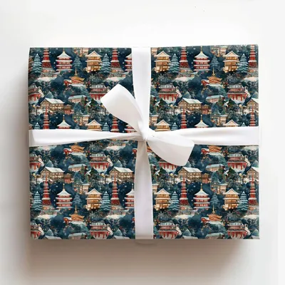 Holiday Hikari - Gift Wrap for Christmas, Holidays Wrapping Paper, Christmas Wrapping Paper