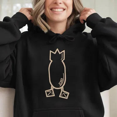 Dive Bomb Industries Classic Logo Hoodie Hoodie, Minimal Duck Hunting Design, Waterfowl Brand Outdoor Lifestyle Streetwear For Hunters