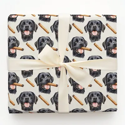 Puffin with Pops - Gift Wrap for Christmas, Holidays Wrapping Paper, Christmas Wrapping Paper