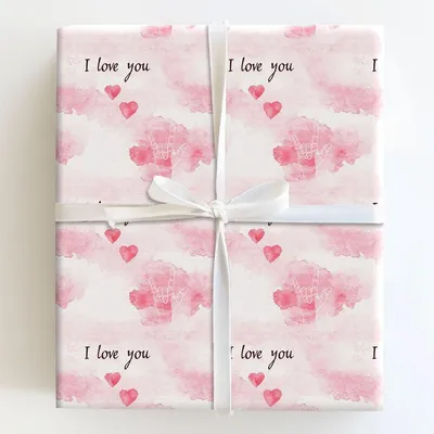 A Sign of Love - Gift Wrap for Christmas, Holidays Wrapping Paper, Christmas Wrapping Paper