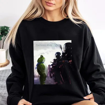 Resist Portland Frog Sweatshirt,I Stand With Frog Sweatshirt,Funny Frog Sweatshirt,Protest Sweatshirt,Unisex Graphic