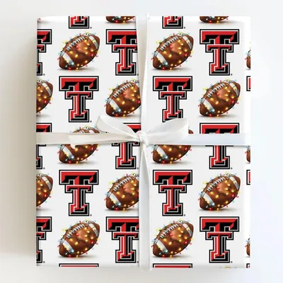 Red Raider Holiday Lights - Gift Wrap for Christmas, Holidays Wrapping Paper, Christmas Wrapping Paper