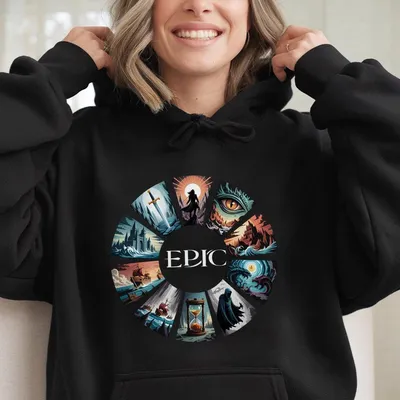 Epic Musical Saga Inspired Hoodie Retro Theater Graphic