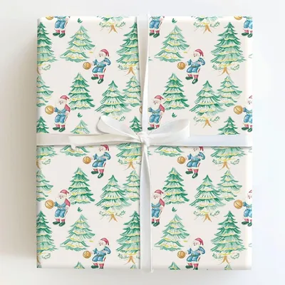 The Nice List Draft - Gift Wrap for Christmas, Holidays Wrapping Paper, Christmas Wrapping Paper