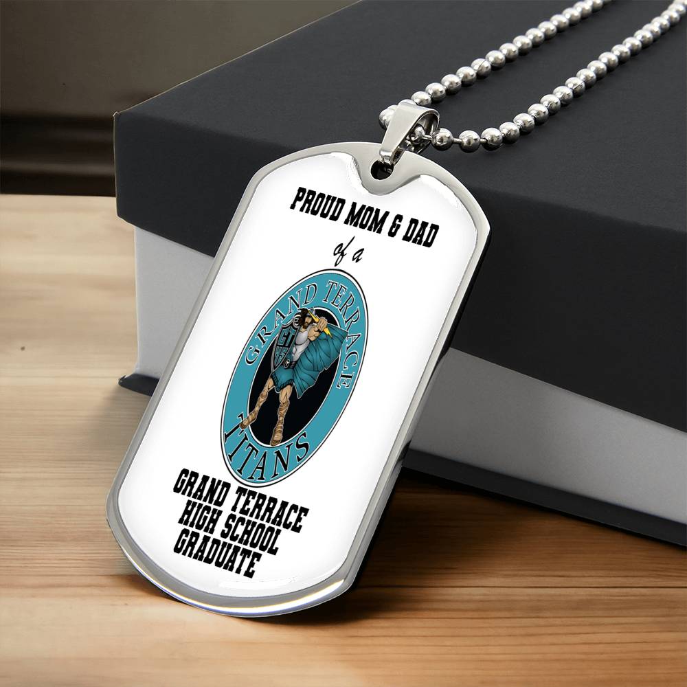 Gt Titans - Graduate - Army Tag Necklace, Dog Tag