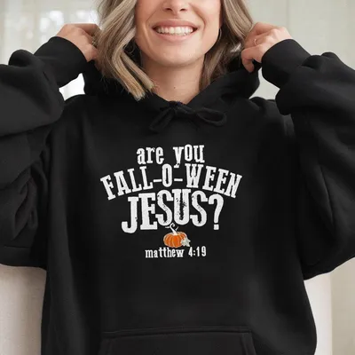 Are You Fall O Ween Jesus Hoodie, Christian Halloween, Pumpkin Fall Hoodie For Women And Men, Cozy Autumn Faith Based