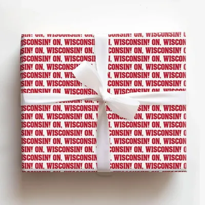 On Wisconsin - Gift Wrap for Christmas, Holidays Wrapping Paper, Christmas Wrapping Paper
