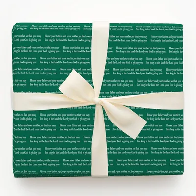 Honor Them - Gift Wrap for Christmas, Holidays Wrapping Paper, Christmas Wrapping Paper