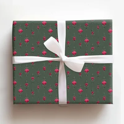 Tinsel Red - Gift Wrap for Christmas, Holidays Wrapping Paper, Christmas Wrapping Paper