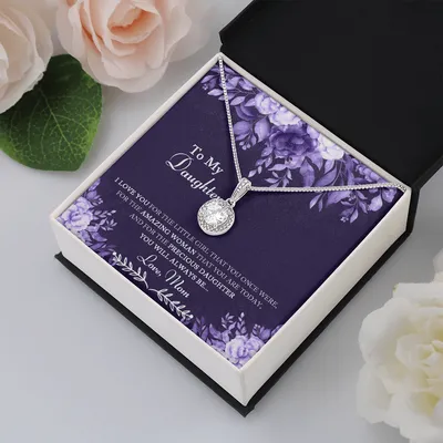 Daughter gift necklace, daughter gift from mom, daughter birthday gift, daughter necklace