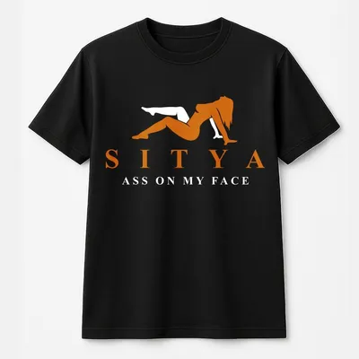 Sit On My Face Funny T-Shirt T-Shirt Sitya T-Shirt Menswear T-Shirt Underwear Tops Man Casual