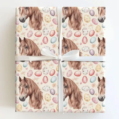 Easter Eggs with the Icelandic - Gift Wrap for Christmas, Holidays Wrapping Paper, Christmas Wrapping Paper