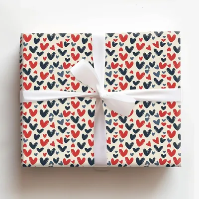 Heart You - Gift Wrap for Christmas, Holidays Wrapping Paper, Christmas Wrapping Paper