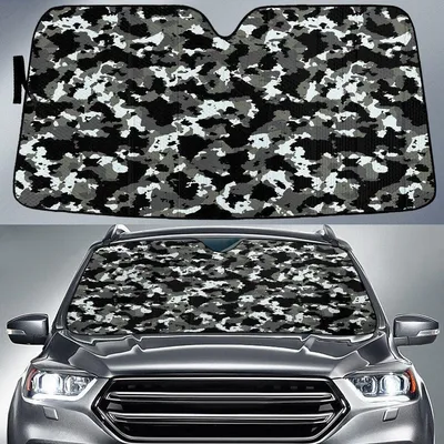 Military Leaf Classic Camo Pattern Printed Car Sun Shades Cover Auto Windshield PrintSyde
