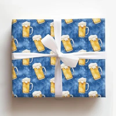 Ale About Dad - Gift Wrap for Christmas, Holidays Wrapping Paper, Christmas Wrapping Paper