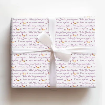 God Has Joined - Gift Wrap for Christmas, Holidays Wrapping Paper, Christmas Wrapping Paper