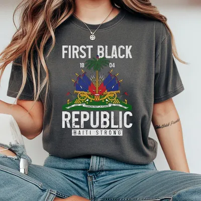 Haiti Haitian Flag Pride T-Shirt Full Sizes Patriotic Haitian T-Shirt Haitian Flag Day T-Shirt Full Colors