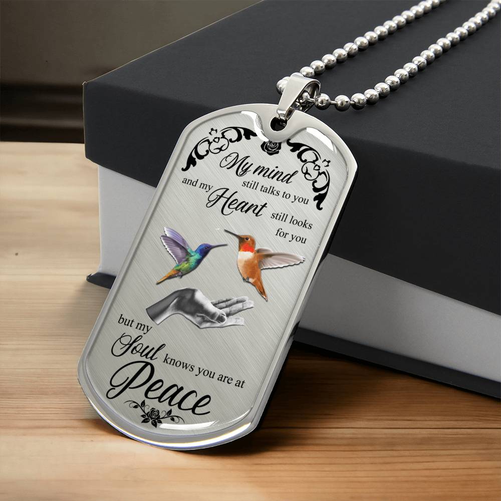 Memorial Necklace, Sympathy Gift, Memorial Jewelry, Loss, Cremation & Memorial Jewelry, Personalized Necklace - Army Tag Necklace, Dog Tag