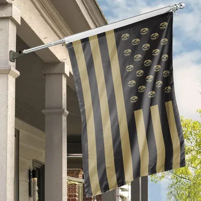 Golden Knights And Stripes Flag, House Flag Decoration Horizontal House Flag