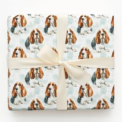 Hound of the Heart - Gift Wrap for Christmas, Holidays Wrapping Paper, Christmas Wrapping Paper