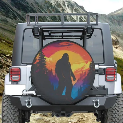 Mustang American Flag Spare Tire Cover Horse Running Usa Patriotic Vehicle Decor Spare Tire Cover