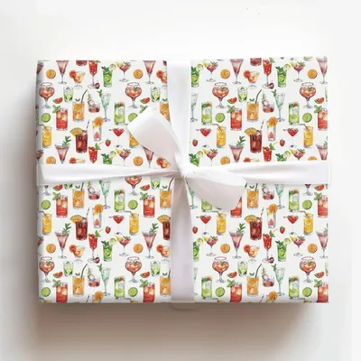 On the Rocks Ready - Gift Wrap for Christmas, Holidays Wrapping Paper, Christmas Wrapping Paper