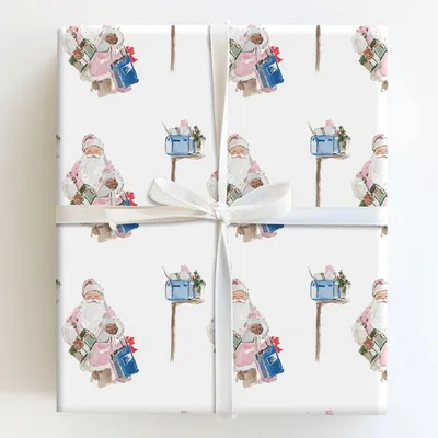 Delivery Santa - Gift Wrap for Christmas, Holidays Wrapping Paper, Christmas Wrapping Paper