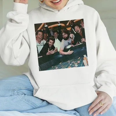 The Hangover Playing Poker Hoodie Funny The Hangover Movie Hoodie Gift For Boyfriend Menswear Top