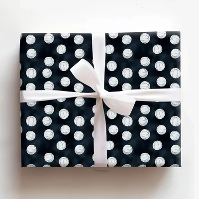 Dark Volley - Gift Wrap for Christmas, Holidays Wrapping Paper, Christmas Wrapping Paper