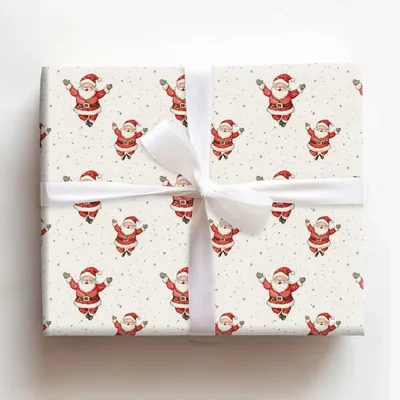 North Pole Grin - Gift Wrap for Christmas, Holidays Wrapping Paper, Christmas Wrapping Paper
