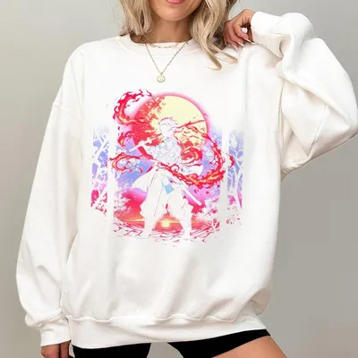 Shibuya Retro Limited Vintage Kamado Tanjiro Sweatshirt Demon Slayer Anime Merch