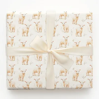 Lamb Sweet - Gift Wrap for Christmas, Holidays Wrapping Paper, Christmas Wrapping Paper