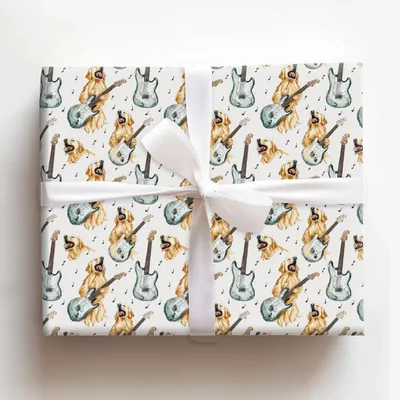 Pup Star in the Making - Gift Wrap for Christmas, Holidays Wrapping Paper, Christmas Wrapping Paper