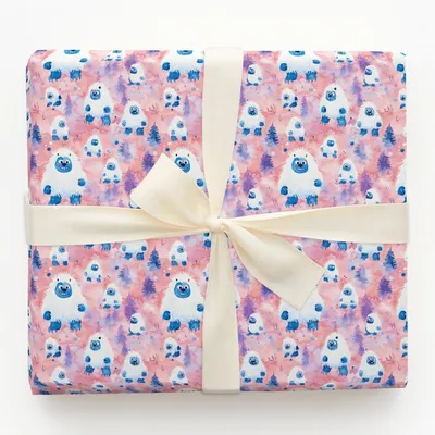 Snowy Footprints - Gift Wrap for Christmas, Holidays Wrapping Paper, Christmas Wrapping Paper
