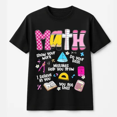 Retro Math Teacher T-Shirt,Cute Chinoiserie Mathematician T-Shirt,Fun Math Teacher Appreciation Gift,Back To School Teacher T-Shirt Made In Usa