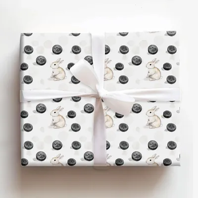 Puck Drop Easter - Gift Wrap for Christmas, Holidays Wrapping Paper, Christmas Wrapping Paper