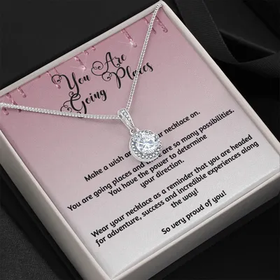 You Are Going Places Make a Wish Eternal Hope Gift Adventure Success Experiences Necklace