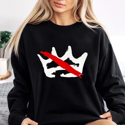 No Kings In America Sweatshirt Activist Message Sweatshirt, Protest Style Top, Crown Graphic Political Unisex Sweatshirt