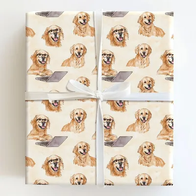Retrieving Mail - Gift Wrap for Christmas, Holidays Wrapping Paper, Christmas Wrapping Paper
